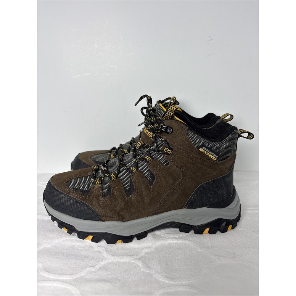 Skechers Rickter Branson Shoes Mens Size 8 Khaki Black Hiking 204910/KHK - Picture 3 of 10